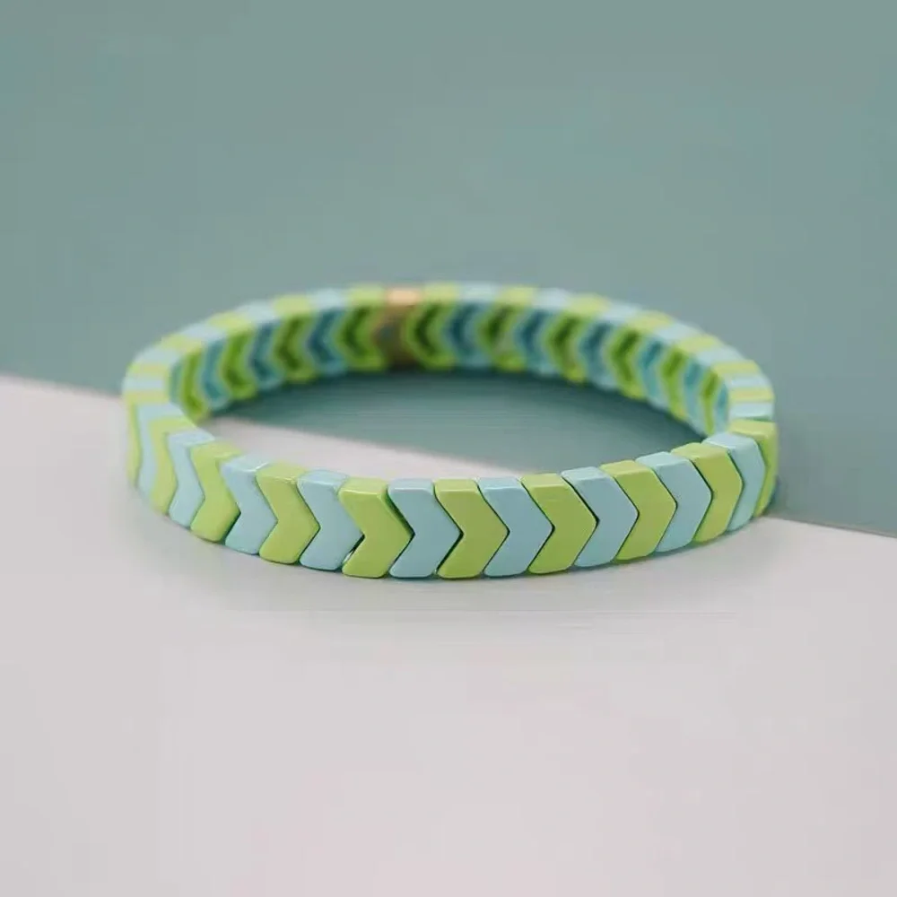 Roxanne Assoulin - Light Green Bit X Bit Stretch Bracelet